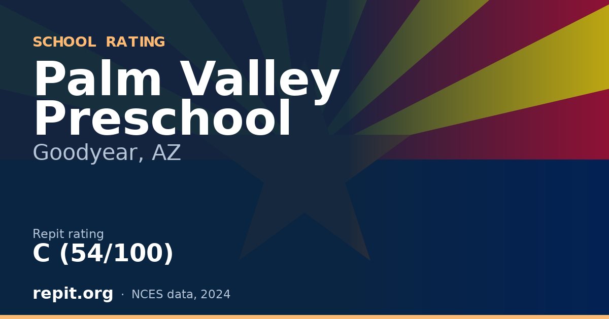 Palm Valley Preschool, Goodyear, AZ — Repit school rating C (54/100)