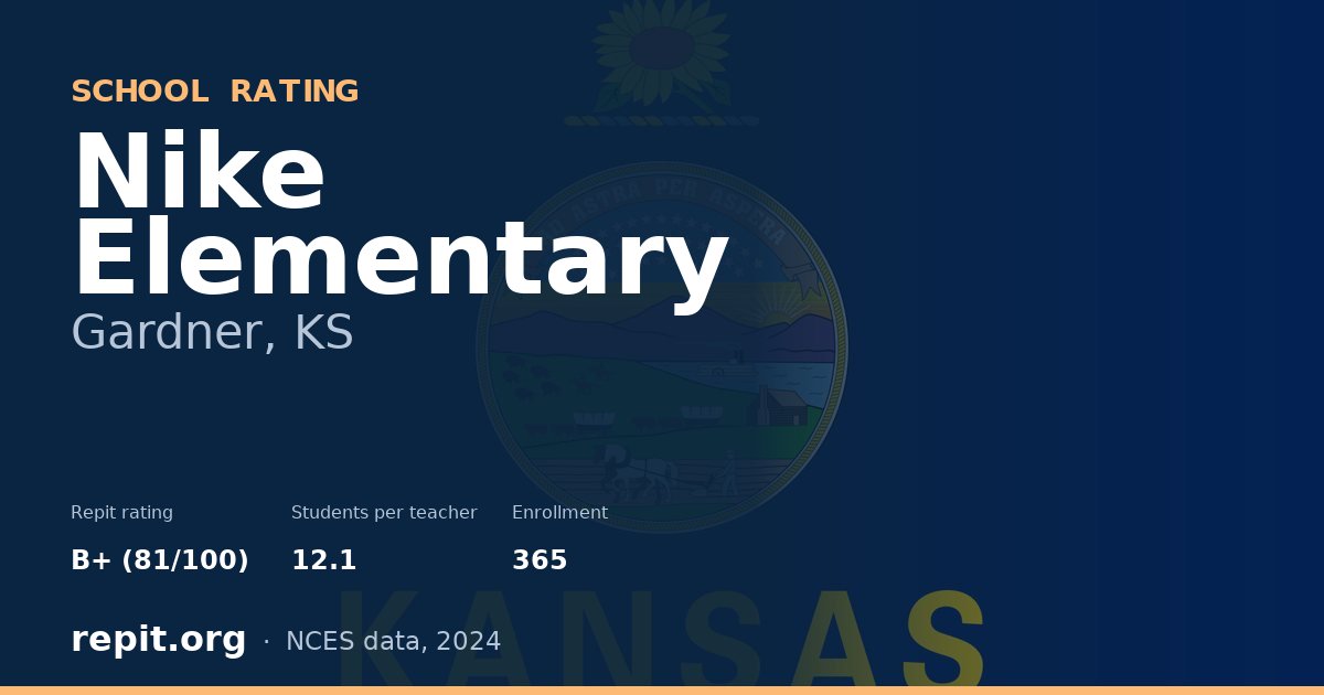 Nike Elementary, Gardner, KS — Repit school rating B+ (81/100)