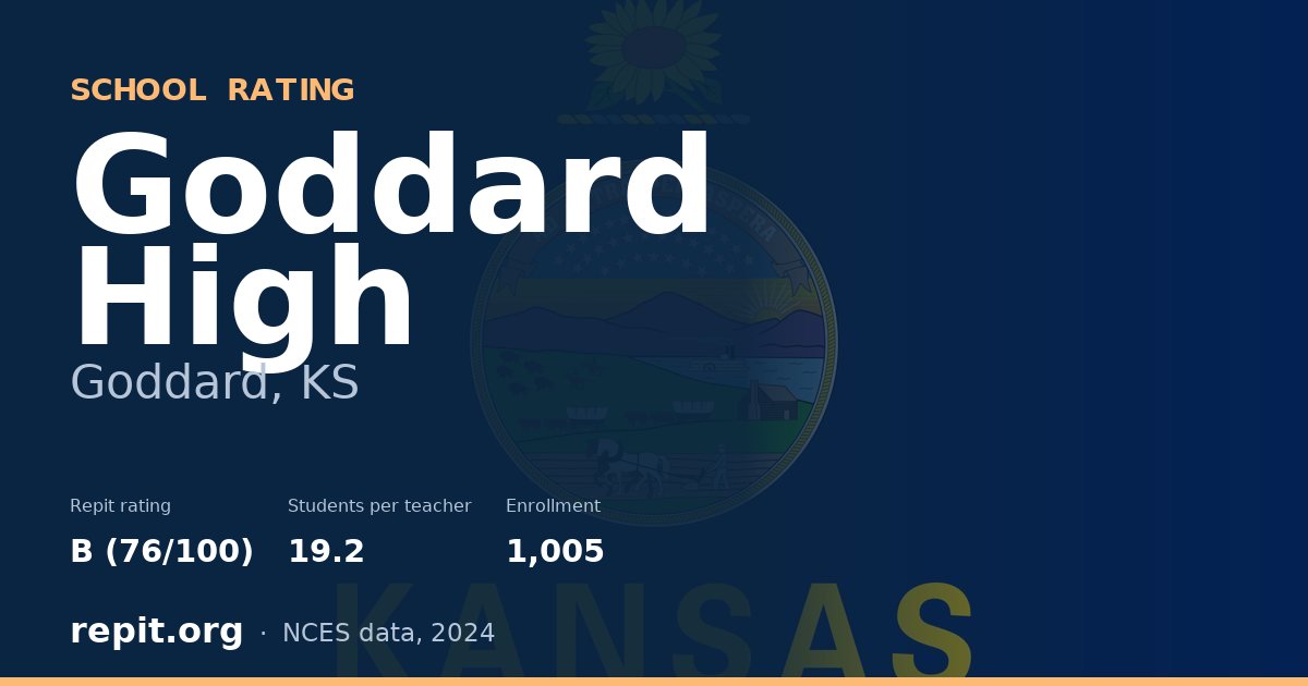 Goddard High, Goddard, KS — Repit school rating B (76/100)