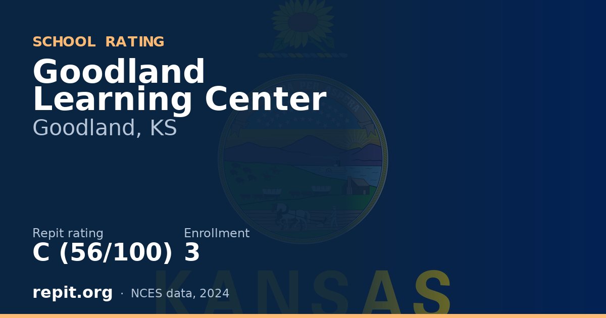 Goodland Learning Center, Goodland, KS — Repit school rating C (56/100)