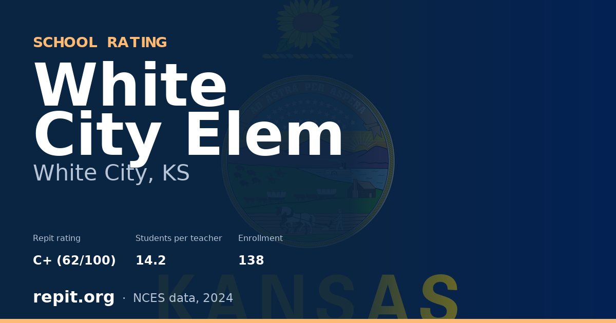 White City Elem, White City, KS — Repit school rating C+ (62/100)