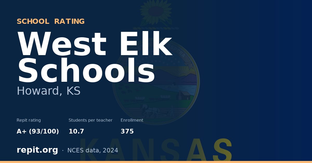 West Elk Schools, Howard, KS — Repit school rating A+ (93/100)