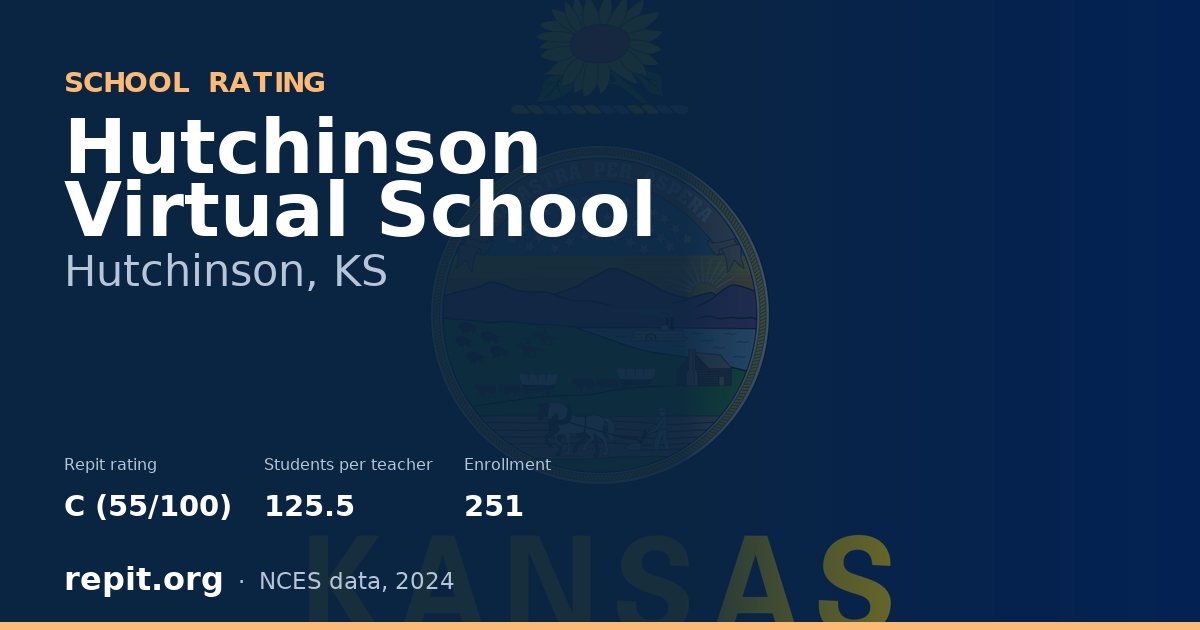 Hutchinson Virtual School, Hutchinson, KS — Repit school rating C (55/100)