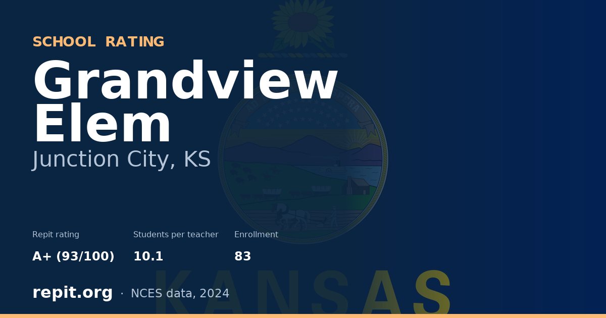 Grandview Elem, Junction City, KS — Repit school rating A+ (93/100)