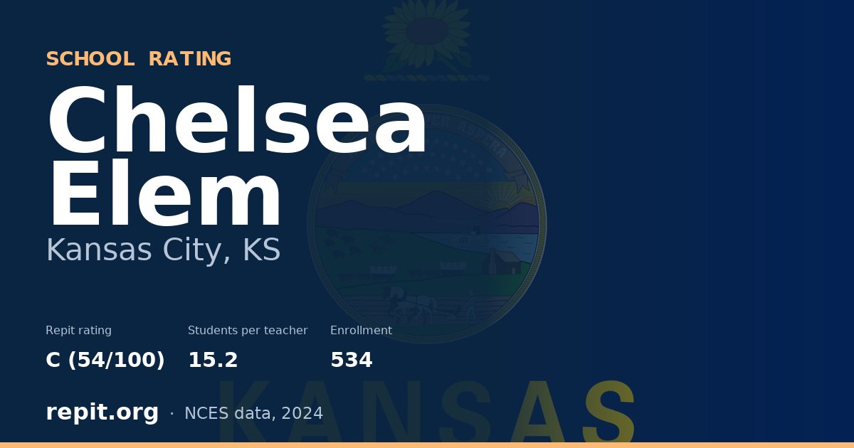 Chelsea Elem, Kansas City, KS — Repit school rating C (54/100)