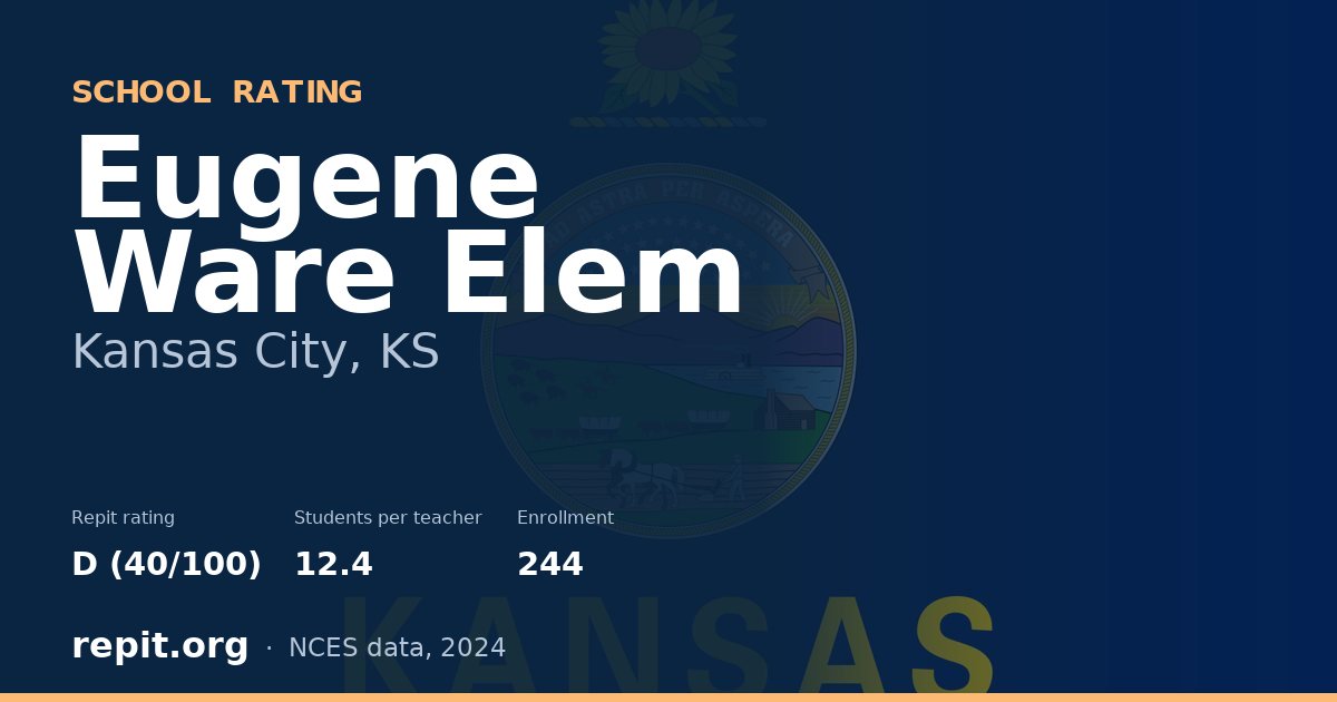 Eugene Ware Elem, Kansas City, KS — Repit school rating D (40/100)