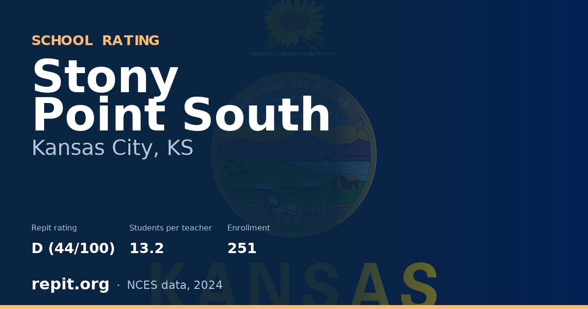 Stony Point South, Kansas City, KS — Repit school rating D (44/100)