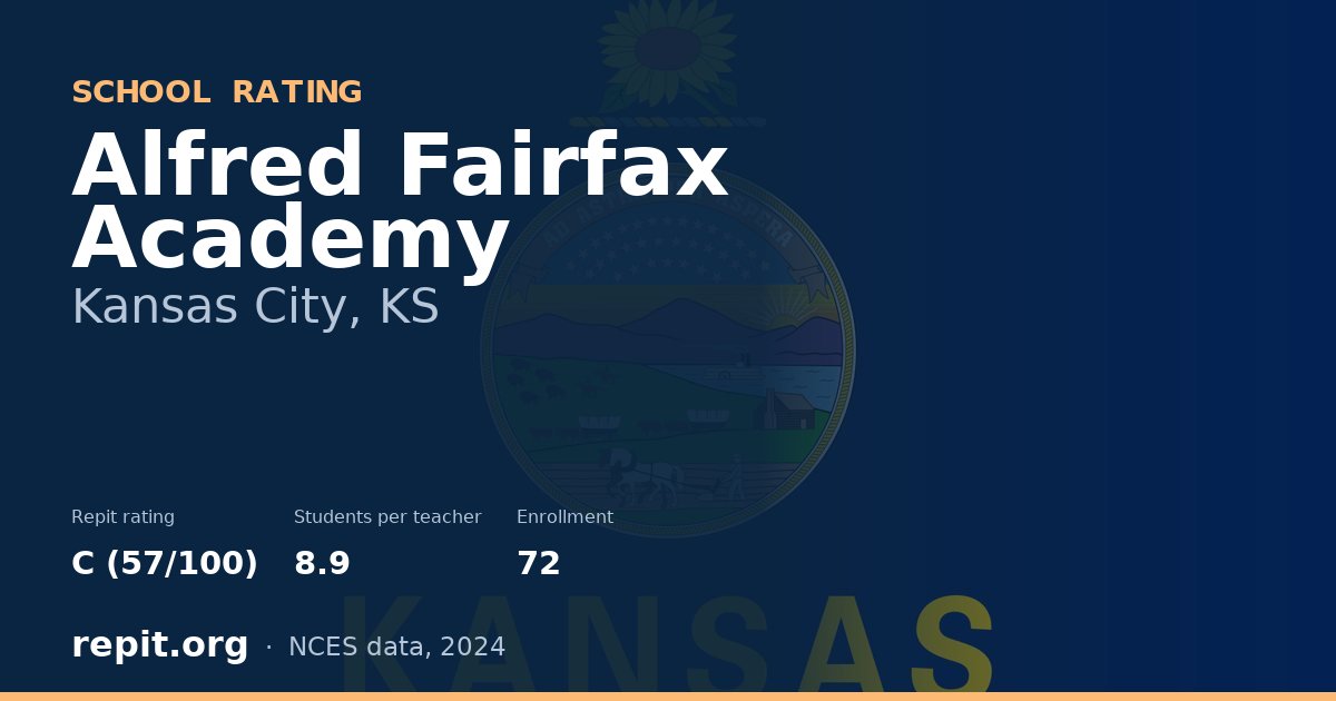 Alfred Fairfax Academy, Kansas City, KS — Repit school rating C (57/100)