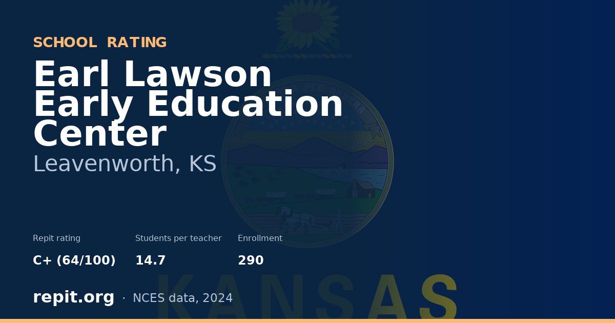 Earl Lawson Early Education Center, Leavenworth, KS — Repit school rating C+ (64/100)