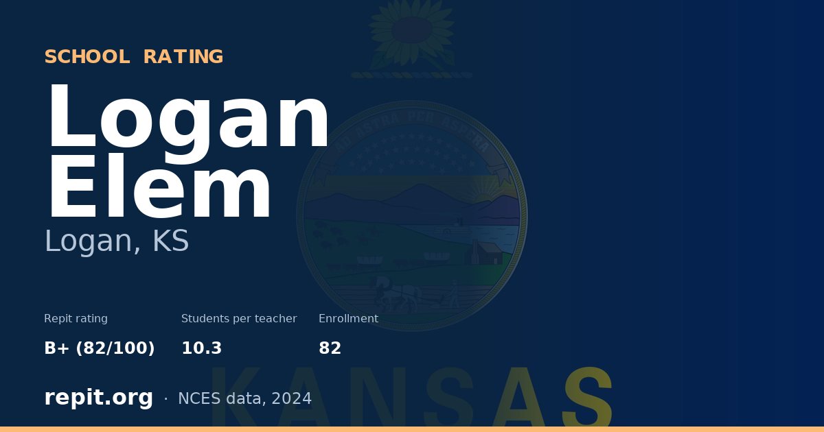 Logan Elem, Logan, KS — Repit school rating B+ (82/100)