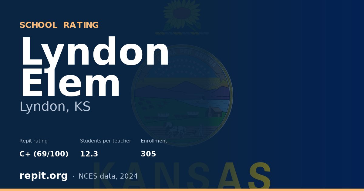 Lyndon Elem, Lyndon, KS — Repit school rating C+ (69/100)