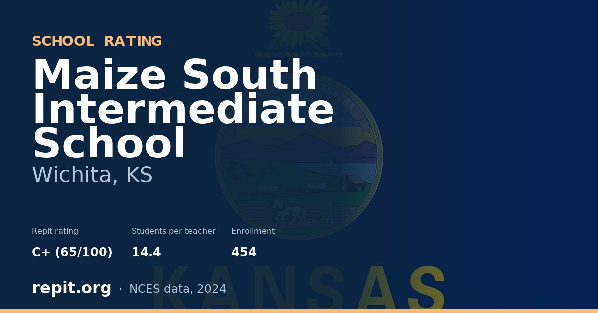 Maize South Intermediate School, Wichita, KS — Repit school rating C+ (65/100)