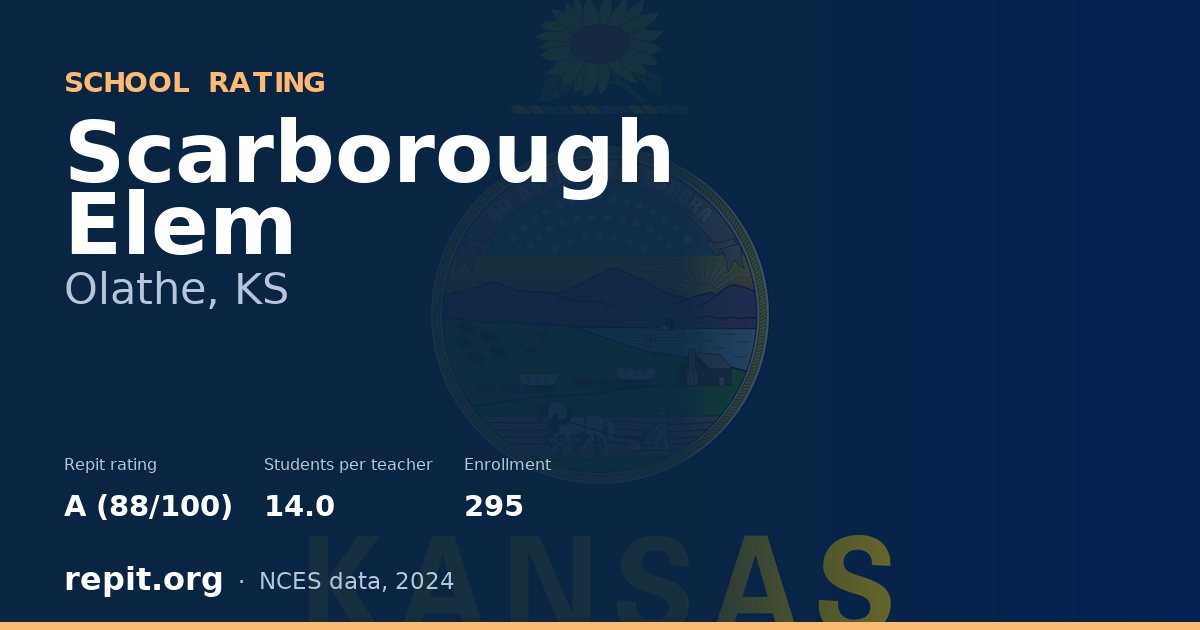Scarborough Elem, Olathe, KS — Repit school rating A (88/100)