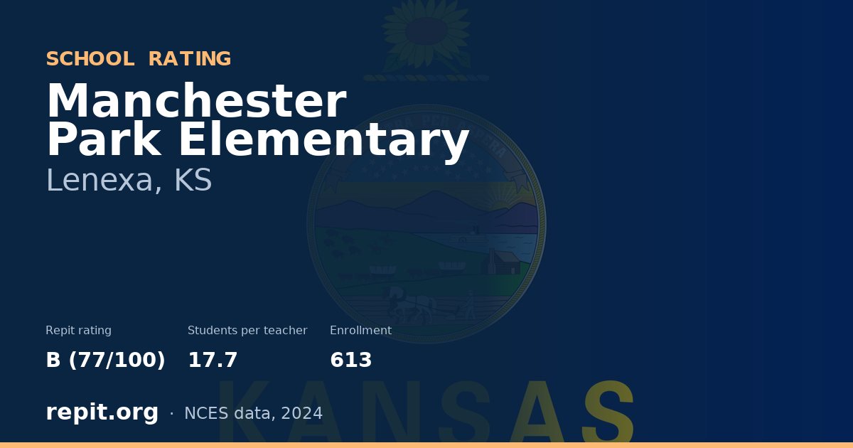 Manchester Park Elementary, Lenexa, KS — Repit school rating B (77/100)