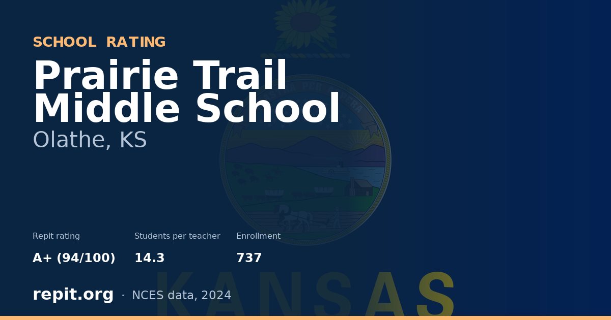 Prairie Trail Middle School, Olathe, KS — Repit school rating A+ (94/100)