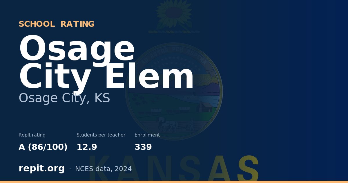 Osage City Elem, Osage City, KS — Repit school rating A (86/100)