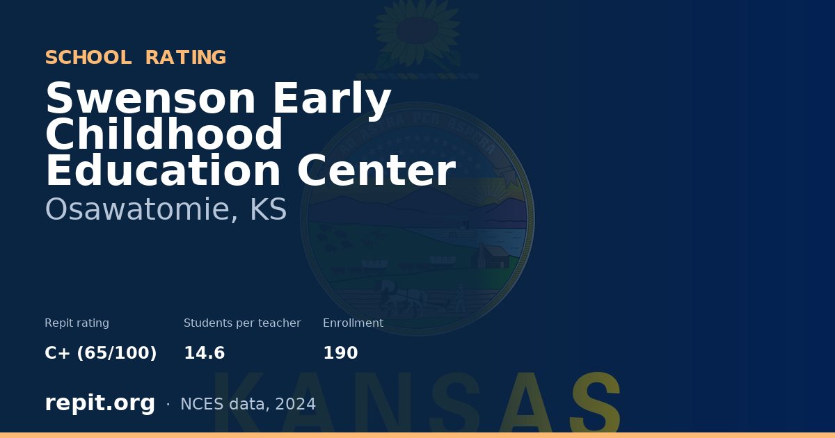 Swenson Early Childhood Education Center, Osawatomie, KS — Repit school rating C+ (65/100)