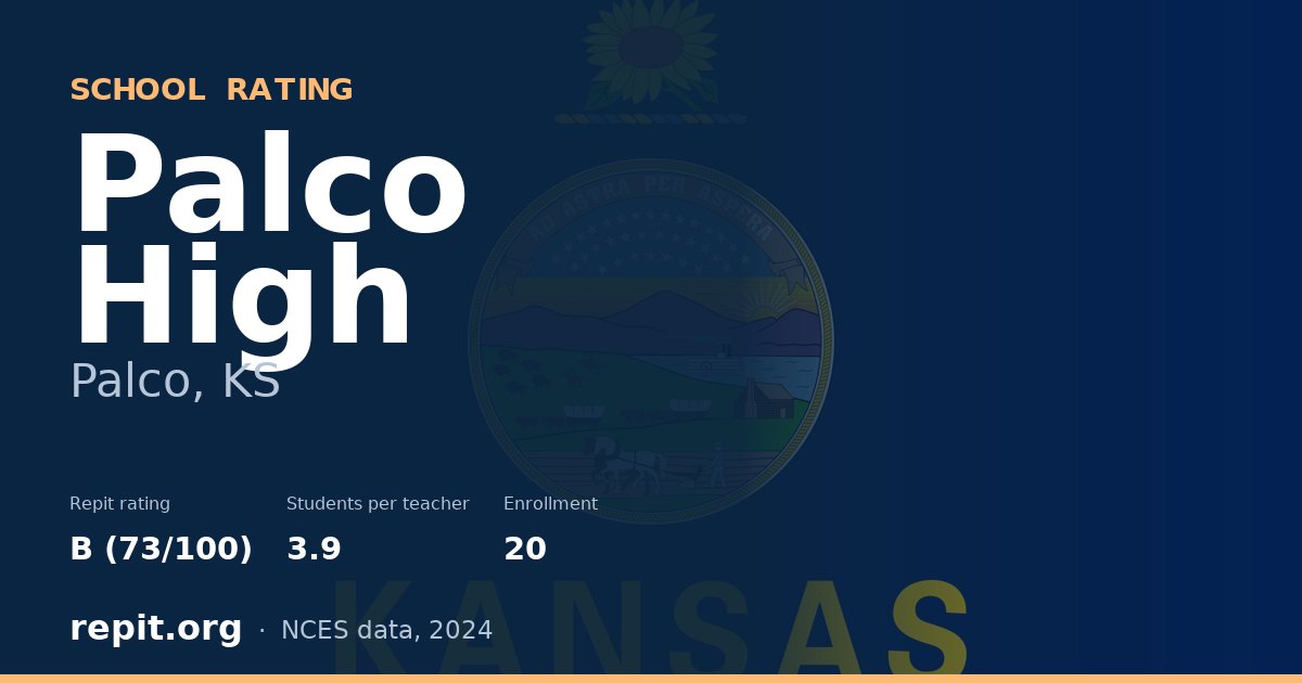 Palco High, Palco, KS — Repit school rating B (73/100)