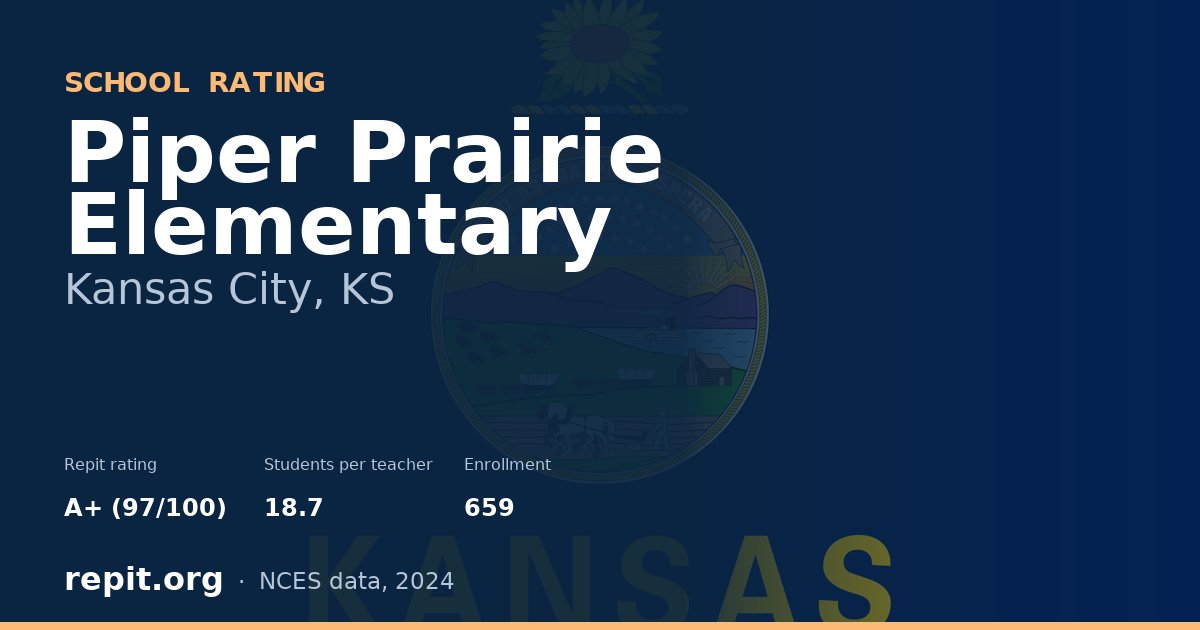 Piper Prairie Elementary, Kansas City, KS — Repit school rating A+ (97/100)
