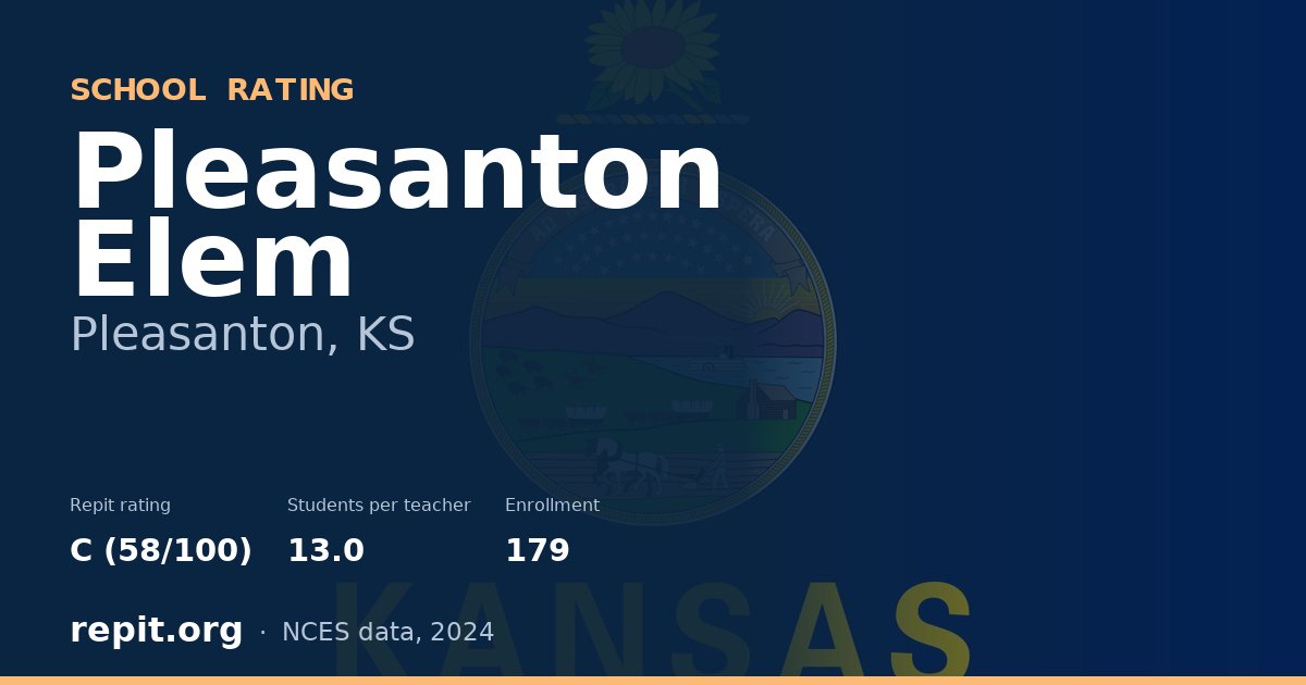 Pleasanton Elem, Pleasanton, KS — Repit school rating C (58/100)