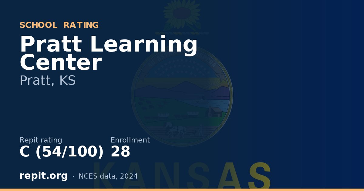 Pratt Learning Center, Pratt, KS — Repit school rating C (54/100)