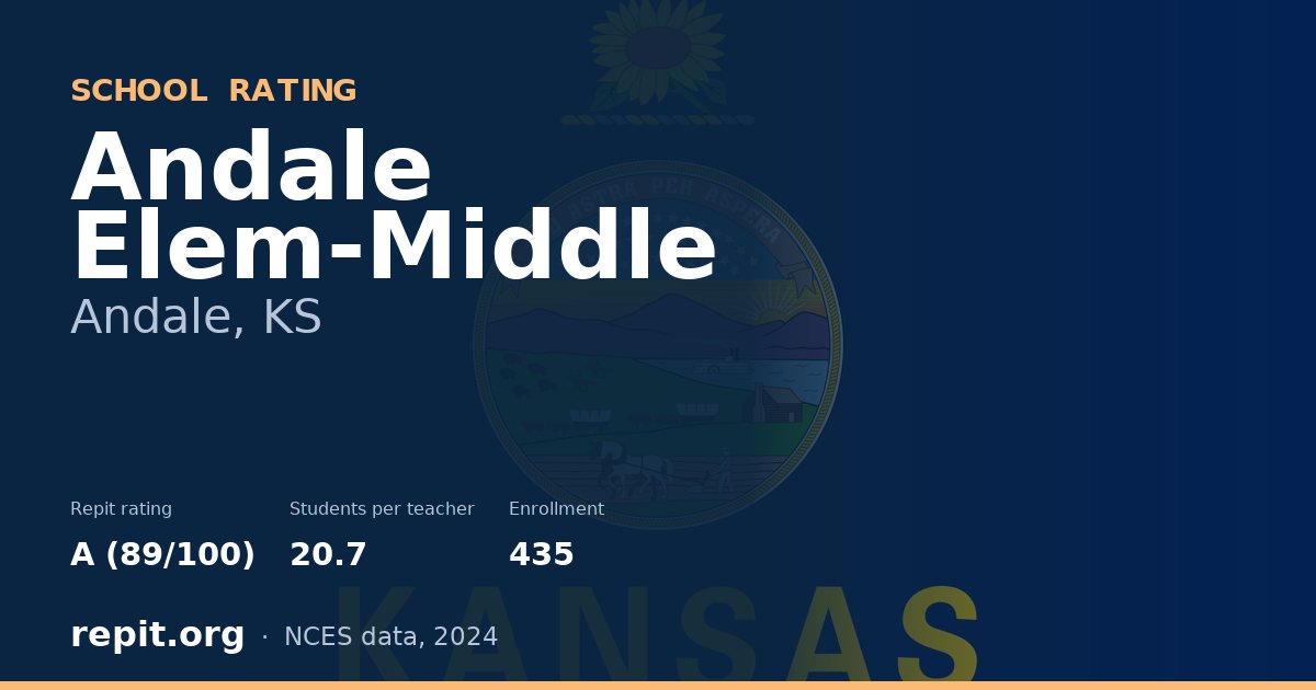 Andale Elem-Middle, Andale, KS — Repit school rating A (89/100)
