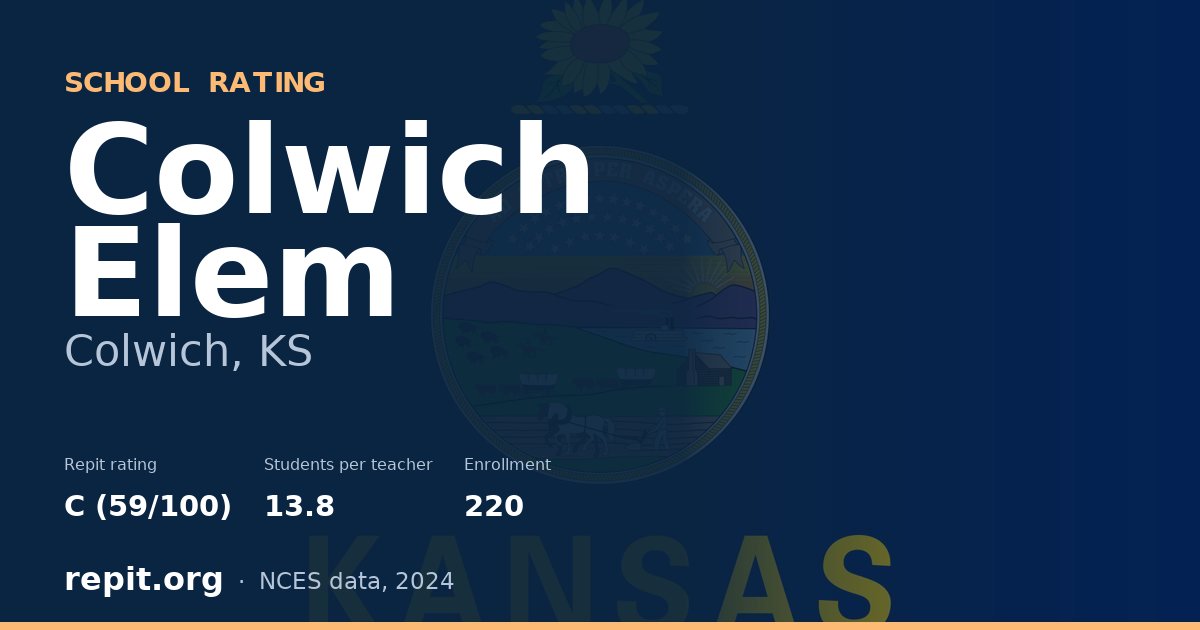 Colwich Elem, Colwich, KS — Repit school rating C (59/100)