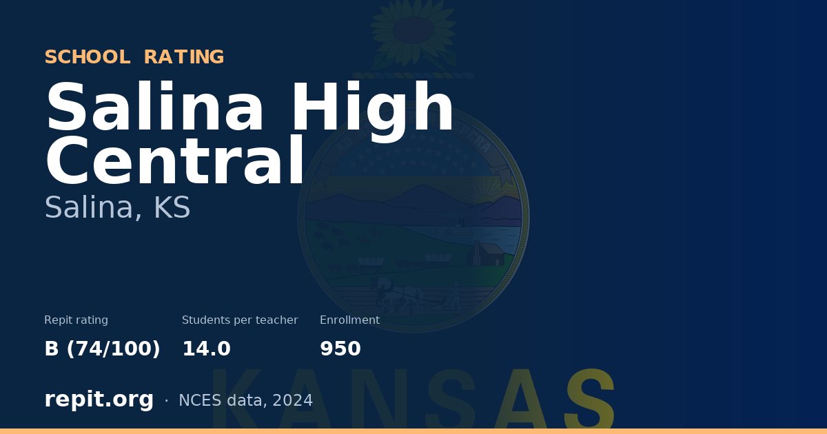 Salina High Central, Salina, KS — Repit school rating B (74/100)