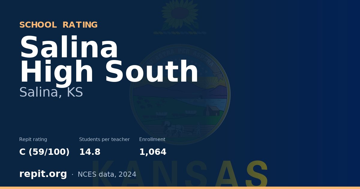 Salina High South, Salina, KS — Repit school rating C (59/100)