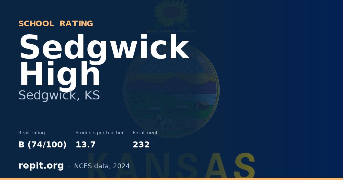 Sedgwick High, Sedgwick, KS — Repit school rating B (74/100)