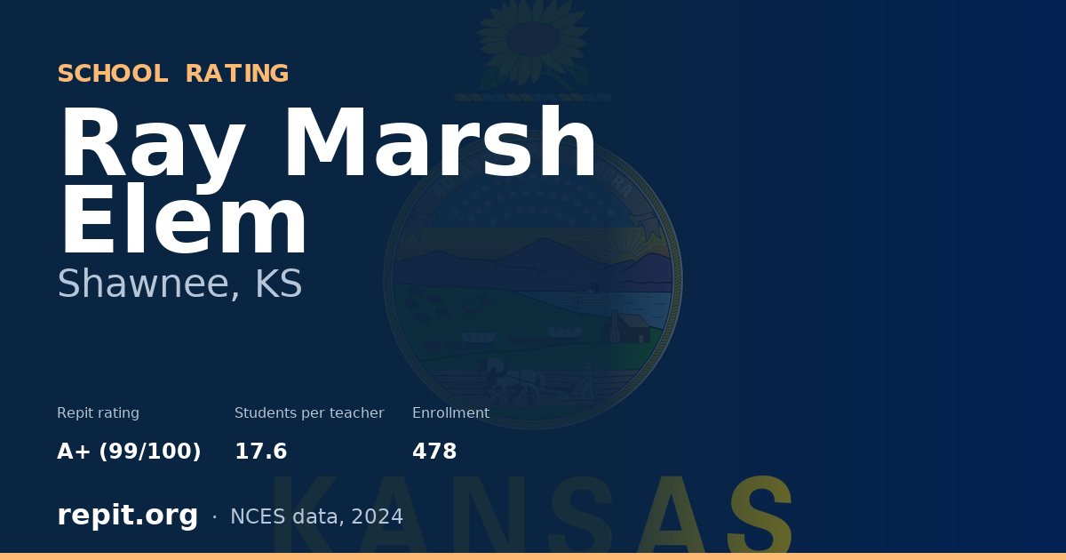 Ray Marsh Elem, Shawnee, KS — Repit school rating A+ (99/100)