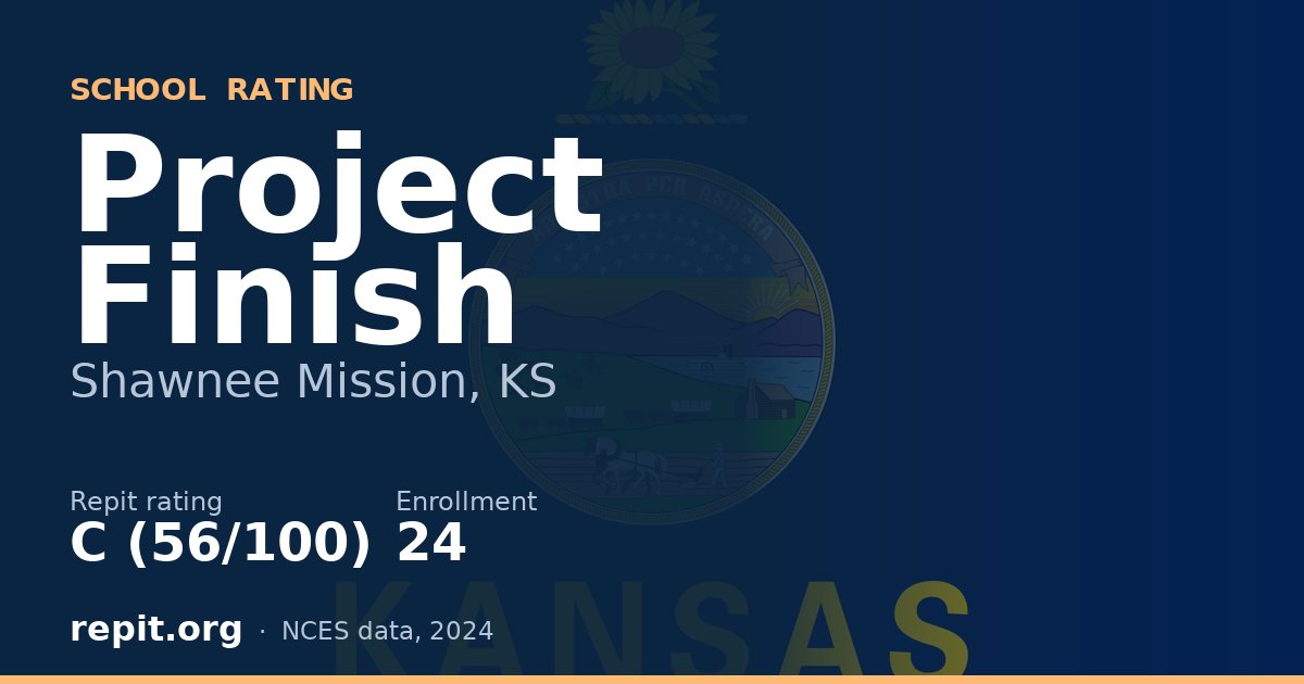 Project Finish, Shawnee Mission, KS — Repit school rating C (56/100)