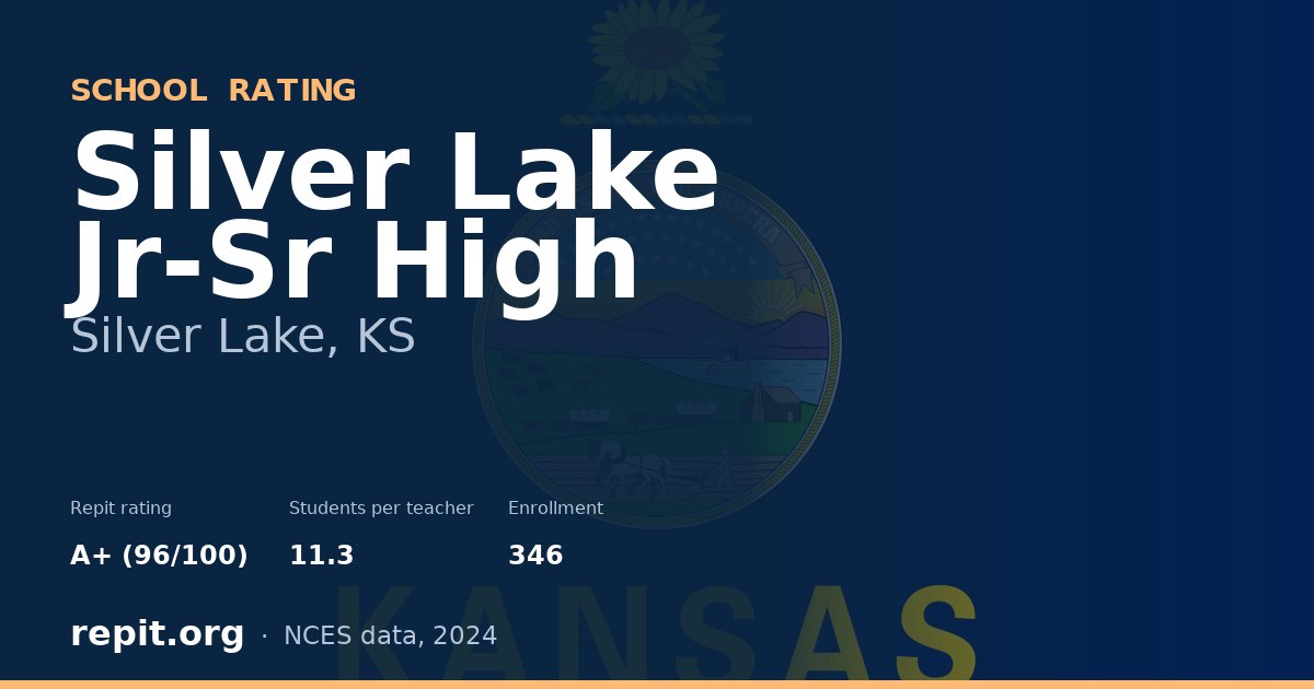 Silver Lake Jr-Sr High, Silver Lake, KS — Repit school rating A+ (96/100)