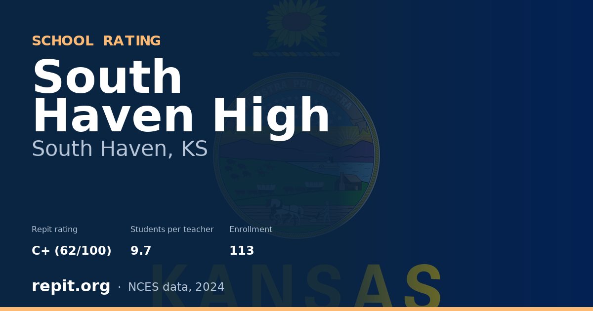 South Haven High, South Haven, KS — Repit school rating C+ (62/100)