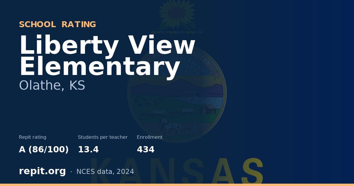 Liberty View Elementary, Olathe, KS — Repit school rating A (86/100)