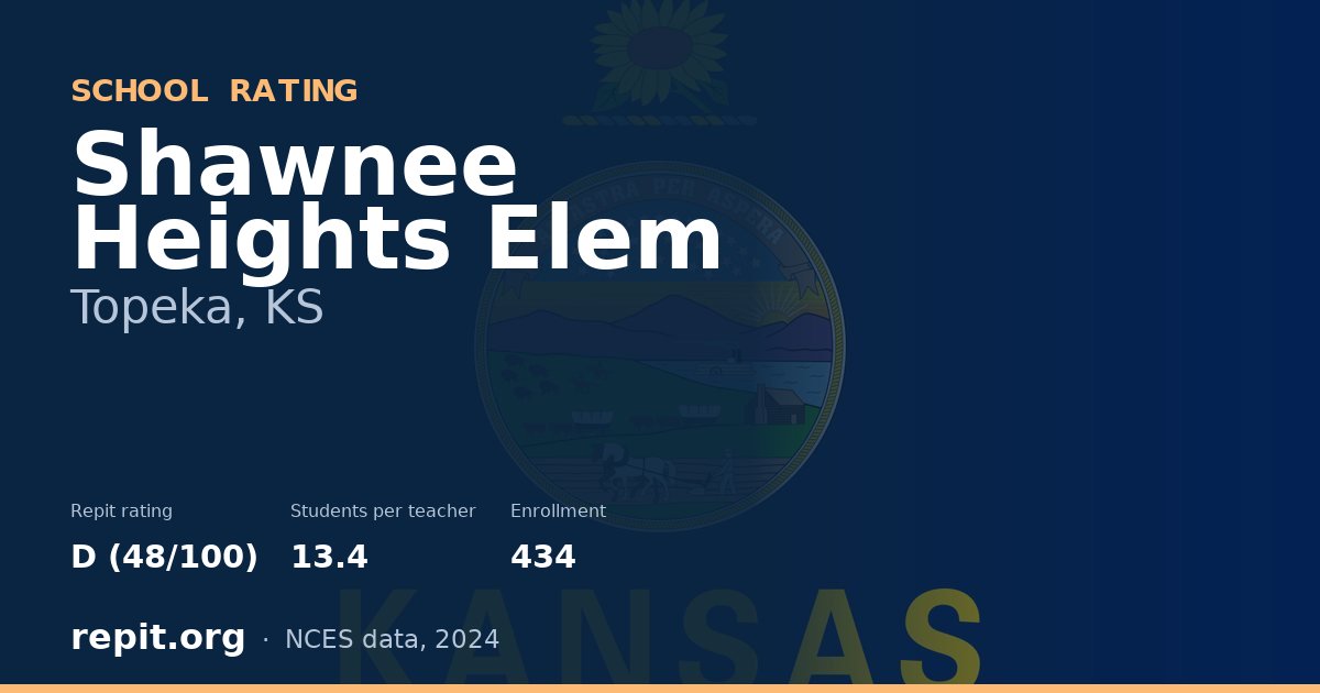 Shawnee Heights Elem, Topeka, KS — Repit school rating D (48/100)