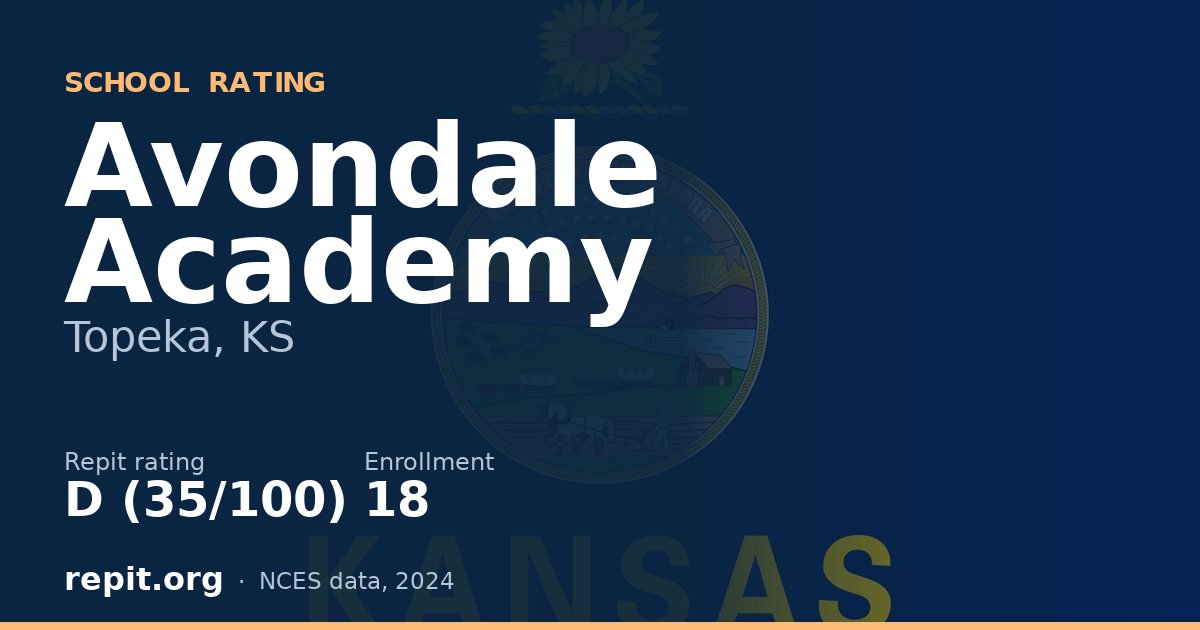 Avondale Academy, Topeka, KS — Repit school rating D (35/100)