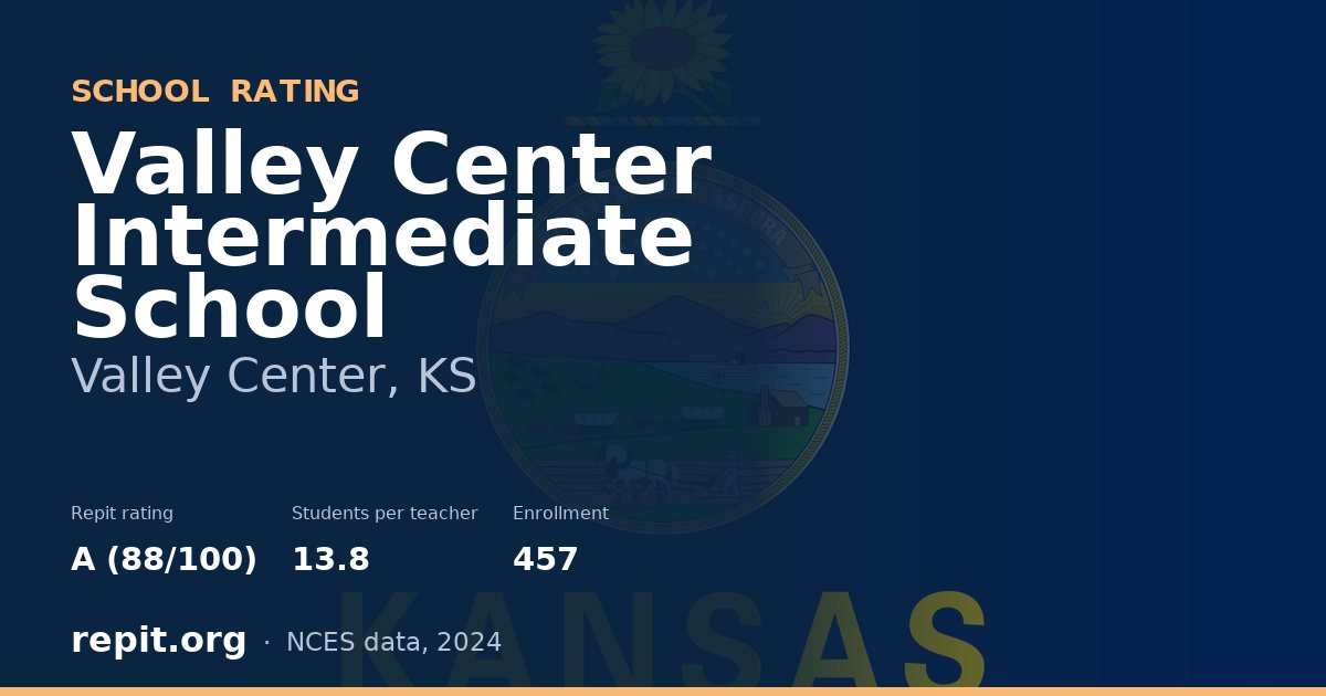 Valley Center Intermediate School, Valley Center, KS — Repit school rating A (88/100)
