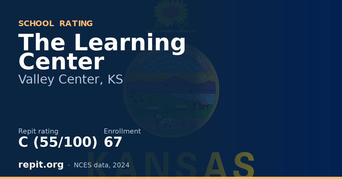 The Learning Center, Valley Center, KS — Repit school rating C (55/100)