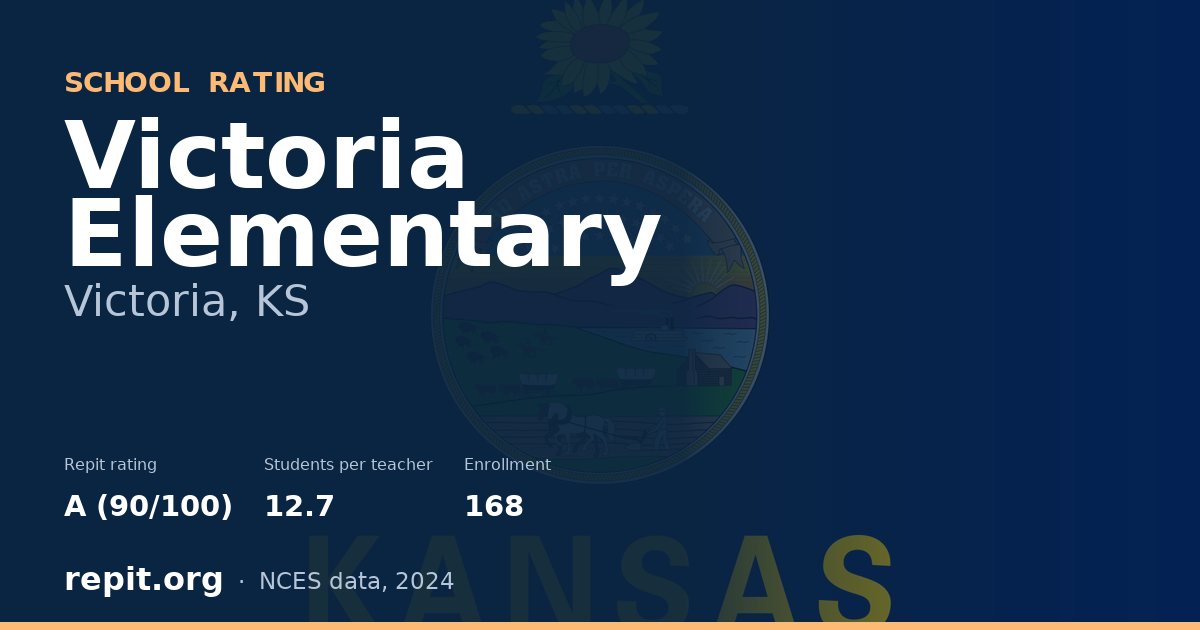Victoria Elementary, Victoria, KS — Repit school rating A (90/100)