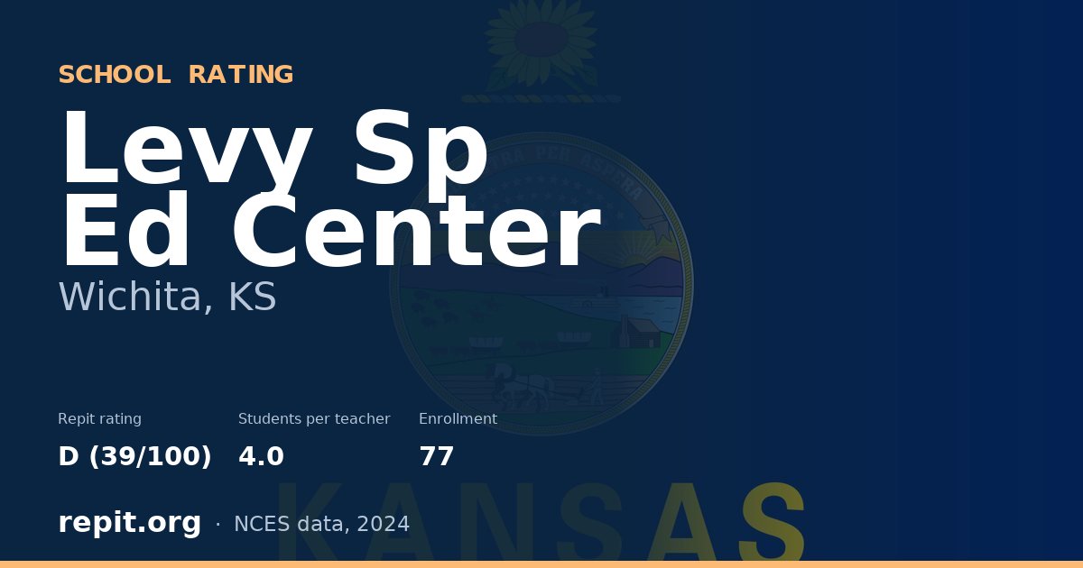 Levy Sp Ed Center, Wichita, KS — Repit school rating D (39/100)