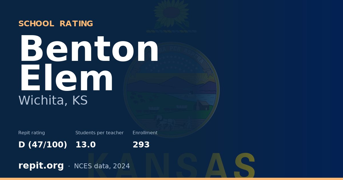 Benton Elem, Wichita, KS — Repit school rating D (47/100)