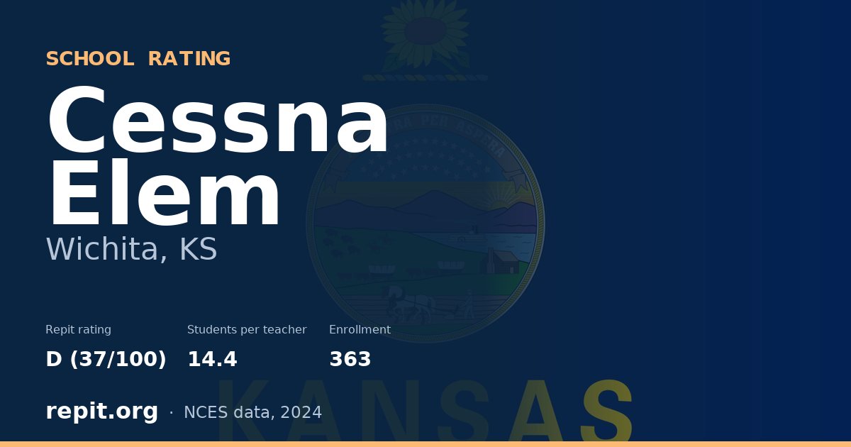 Cessna Elem, Wichita, KS — Repit school rating D (37/100)