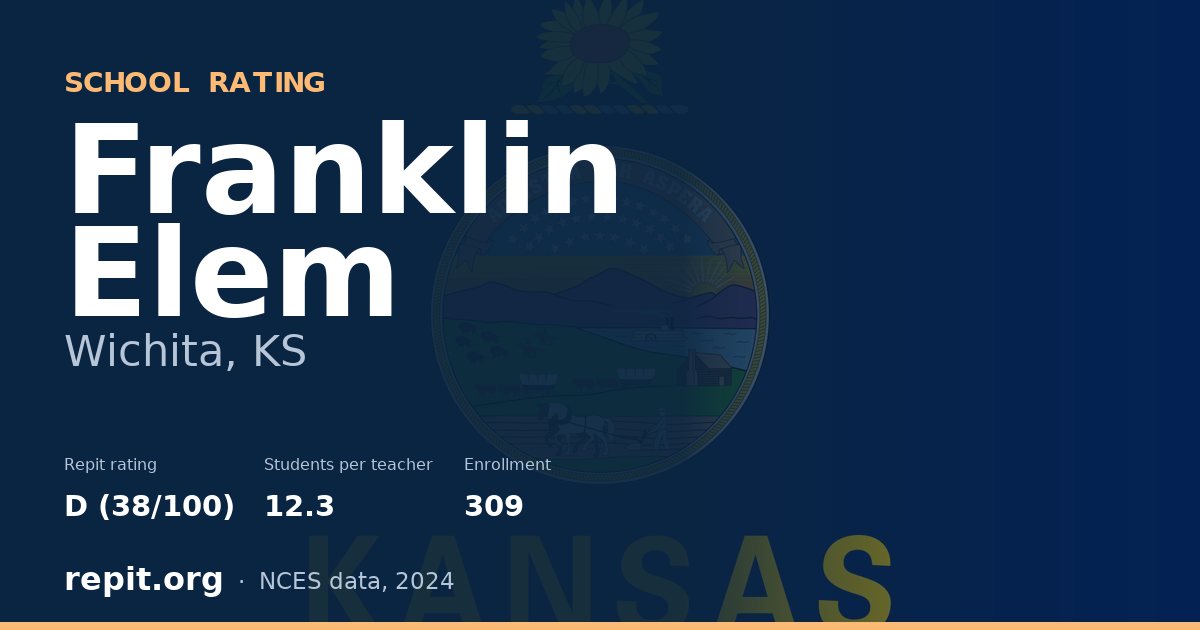 Franklin Elem, Wichita, KS — Repit school rating D (38/100)