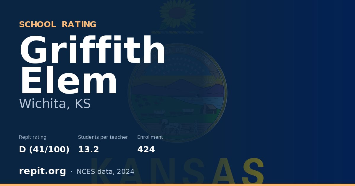 Griffith Elem, Wichita, KS — Repit school rating D (41/100)