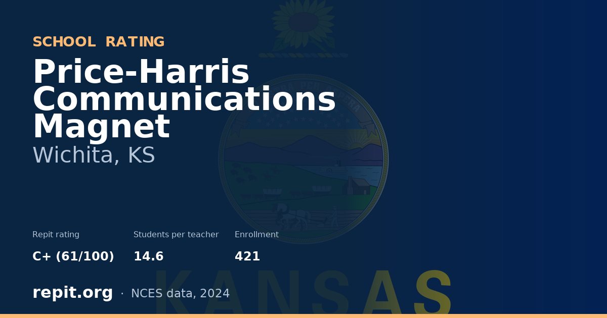 Price-Harris Communications Magnet, Wichita, KS — Repit school rating C+ (61/100)