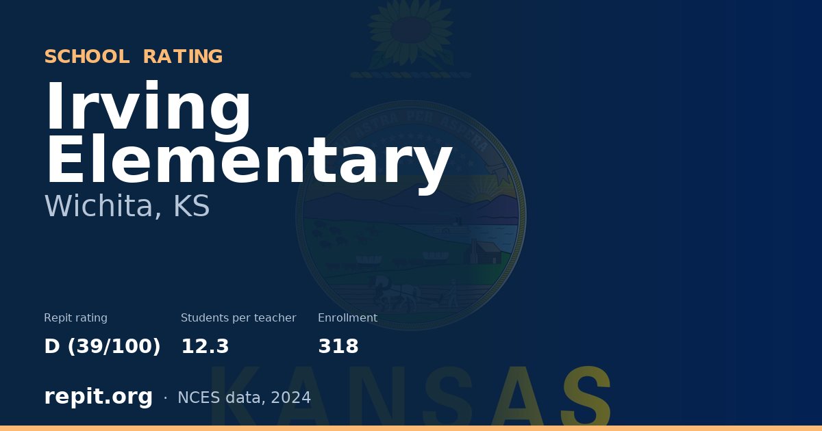 Irving Elementary, Wichita, KS — Repit school rating D (39/100)