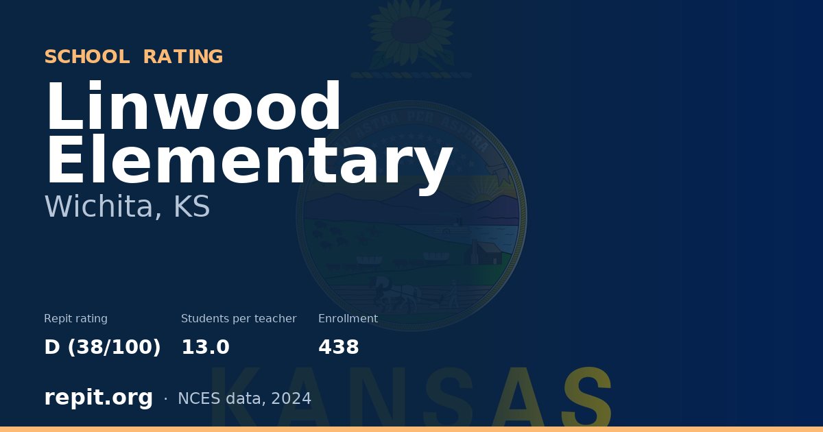Linwood Elementary, Wichita, KS — Repit school rating D (38/100)