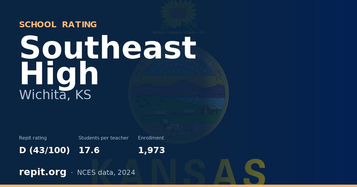 Southeast High, Wichita, KS — Repit school rating D (43/100)