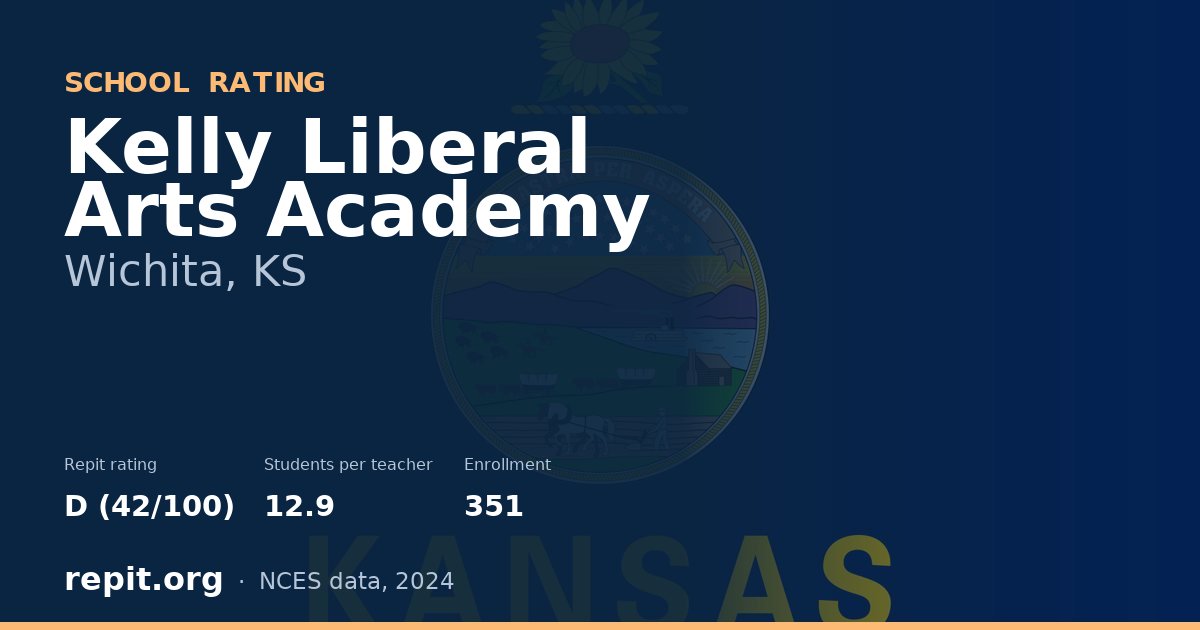 Kelly Liberal Arts Academy, Wichita, KS — Repit school rating D (42/100)